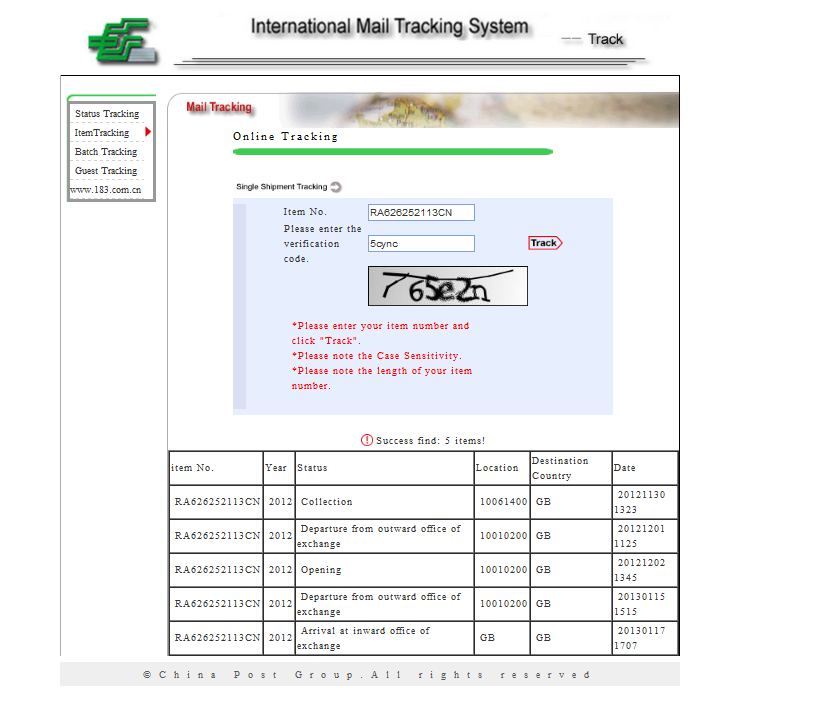 tracking post